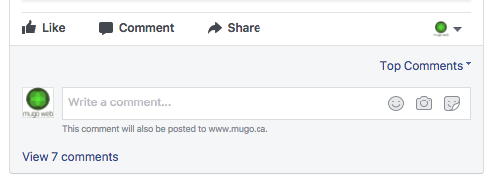 A Facebook comment widget with a link to view 7 comments.